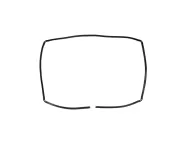 For Indesit KP958MS.B(X)/O Oven Door Seal